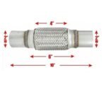Flexible de Tubo de Escape Doble Malla - Chevrolet Aveo / Optra / Corsa - Imagen 2