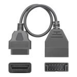 Cable Adaptador De Escáner Automotriz - Daewoo Obd1 (12 Pines) A Obd2 (16 Pines)