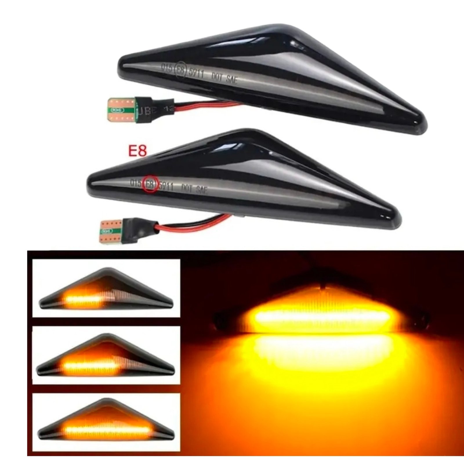 1025581840_DRV_0 Cocuyos Led Dinámicos De Guardafango Ford Focus - Imagen 1